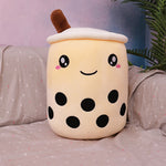 Fruit Milky Tea Cup Pillow Plush Toy Leather Phone Case - Cindi Book