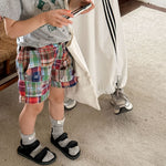 Summer Wear Fashion Stitching Short Boy And Girl Pants - Cindi Book