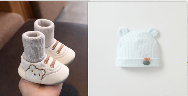 Baby Cloth Shoes Simple Baby Indoor Non-slip Toddler Shoes - Cindi Book