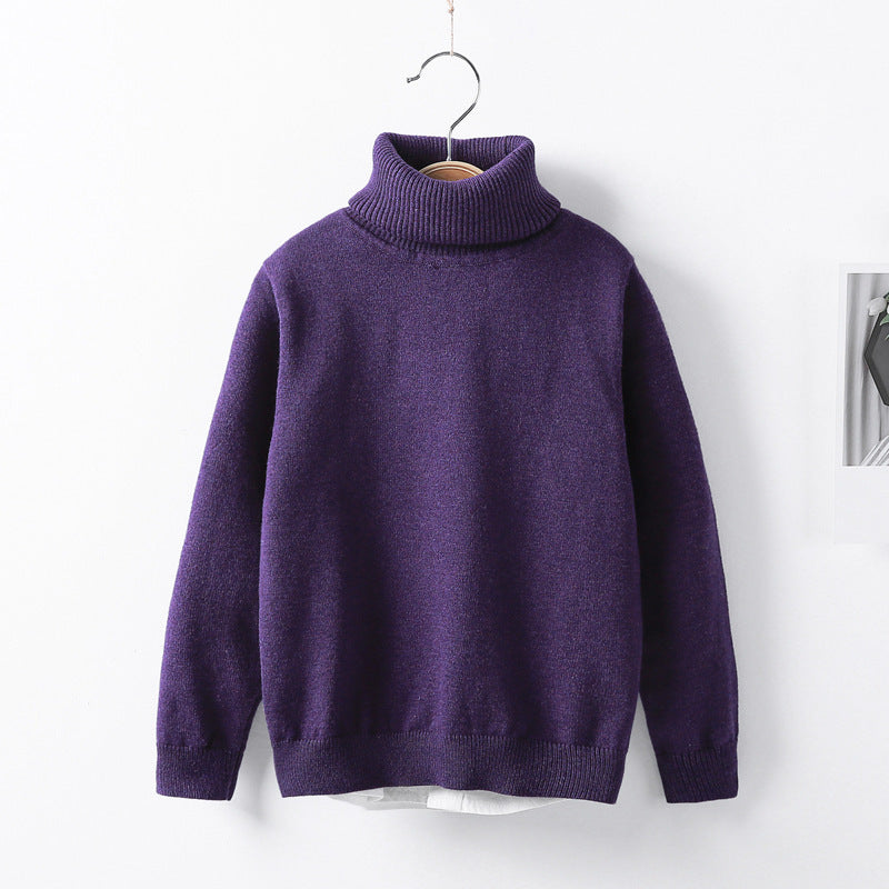 Autumn and winter high collar children's knitwear - Cindi Book