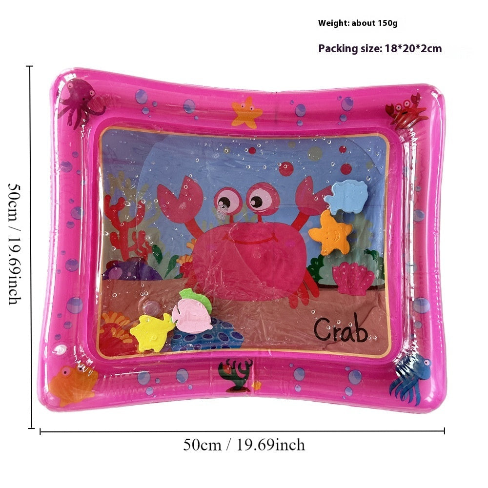Children's Inflatable Marine Animal Racket Water Cushion Baby Crawling Racket Water Bag Racket Water Cushion Climbing Pad - Cindi Book