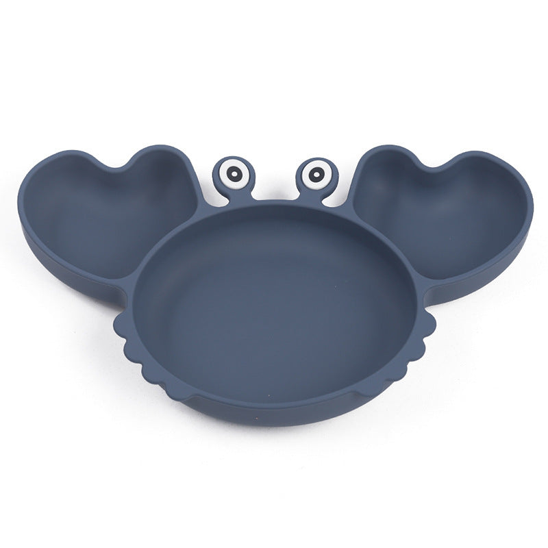 Silicone Split Cutlery Crab Plate For Infants - Cindi Book