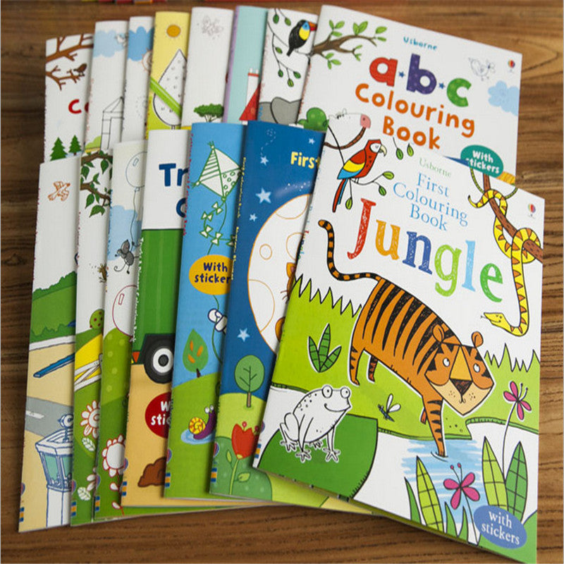 Children coloring sticker book - Cindi Book