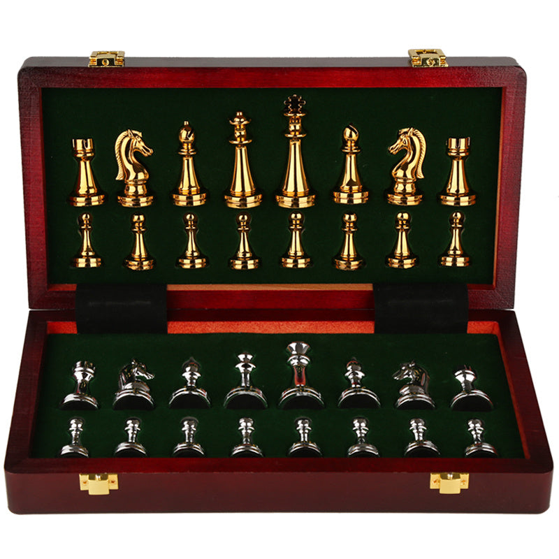 Chess Premium Gift Box Metal Bronze Children's Folding - Cindi Book
