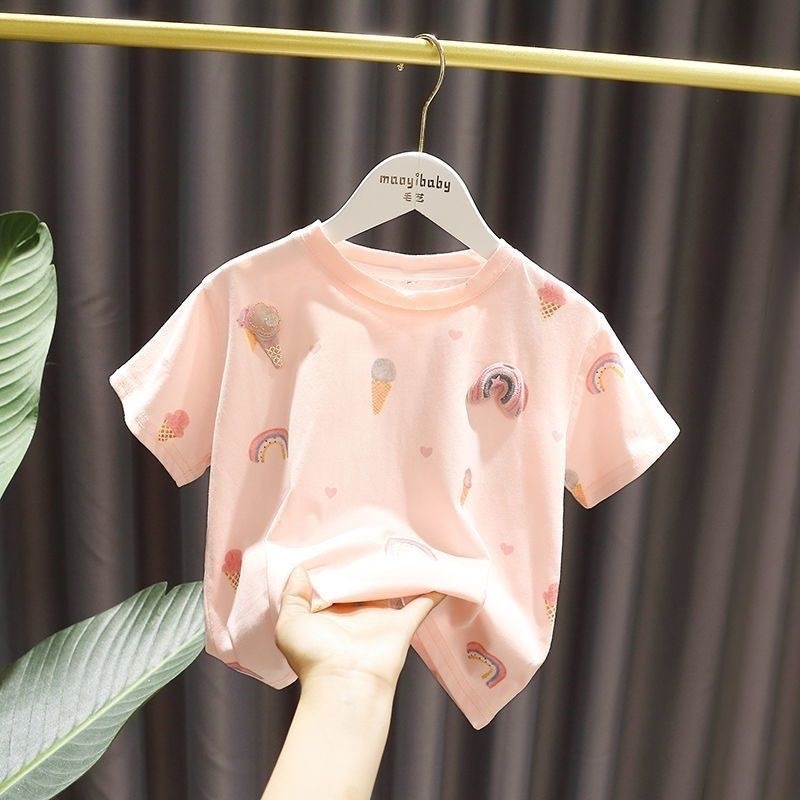 Thin Children's Summer Clothing Baby Summer Clothing Top - Cindi Book