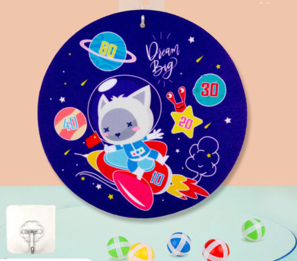 Spot Wholesale Children's Sticky Ball Dart Board Cartoon Fun Dart Board Plus Velvet A Variety Of Creative Cartoon - Cindi Book