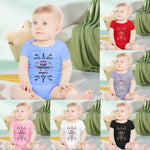 English Letter Printed Cotton Baby Romper - Cindi Book