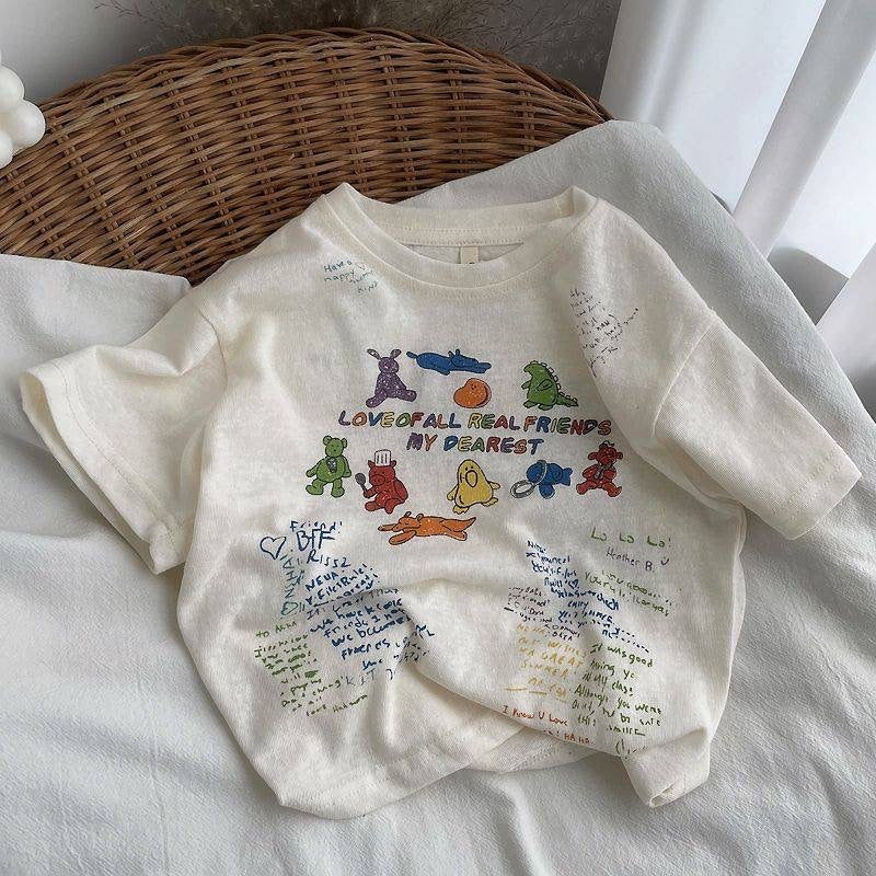 Summer Boy's Short-sleeved T-shirt - Cindi Book