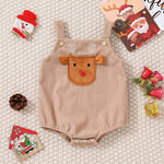 Santa Claus Christmas Tree Girls' Christmas Triangle Rompers - Cindi Book