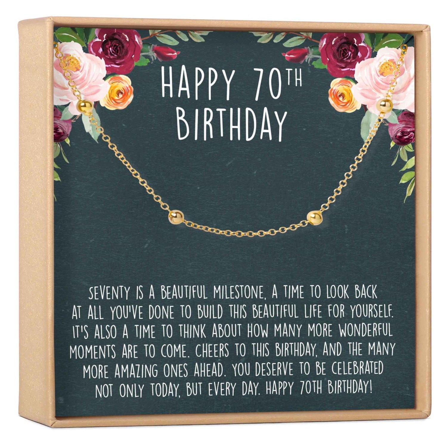 70th Birthday Dot Bracelet