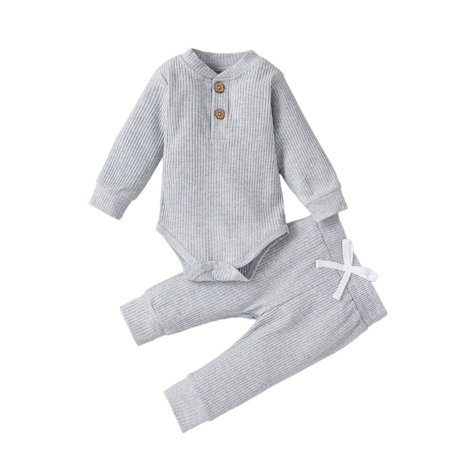 Boys And Girls Stand-up Collar Jumpsuit Long-sleeved Romper Trousers Two-piece Set - Cindi Book