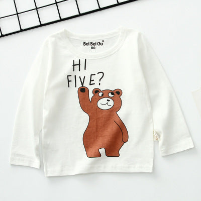 Cartoon children's long sleeve t-shirt bottoming shirt - Cindi Book