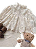 Girls' High-grade Lace Princess Long-sleeved Bottoming Shirt - Cindi Book