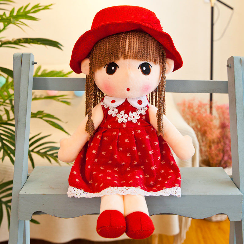 Floral skirt rag doll - Cindi Book