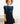 Navy Velvet Ruffle Twirl Dress