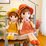 Floral skirt rag doll - Cindi Book