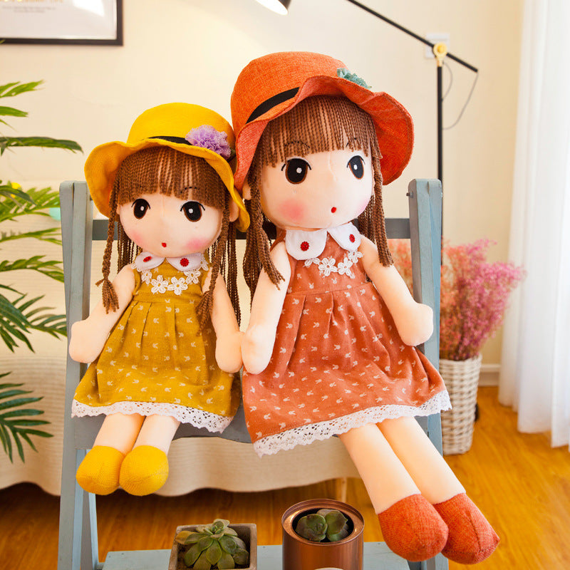 Floral skirt rag doll - Cindi Book