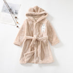 Flannel Bathrobe Boys' Home Wear With Hood - Cindi Book
