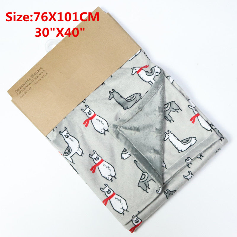 Baby thick double-layer coral fleece blanket - Cindi Book