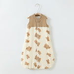 Baby Sleeping Bag Double Layer Patchwork Stand-up Collar Gauze Waistcoat Sleeping Bag - Cindi Book