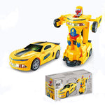 Car Deformation Robot Toy Light Music Automatic Deformation - Cindi Book