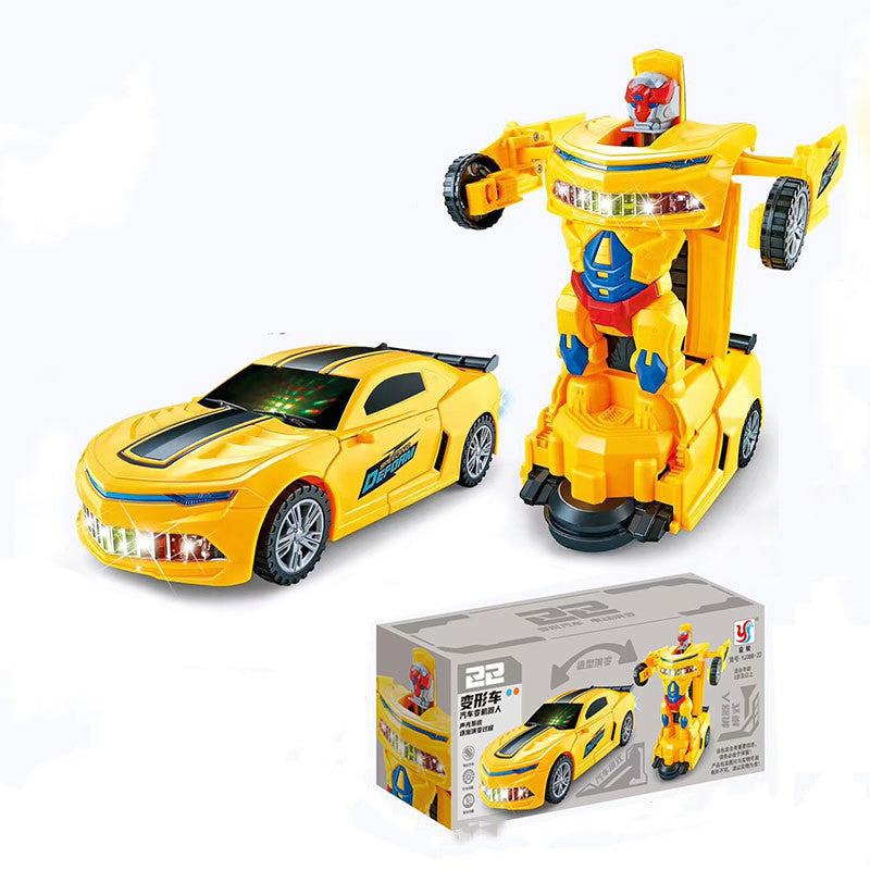 Car Deformation Robot Toy Light Music Automatic Deformation - Cindi Book