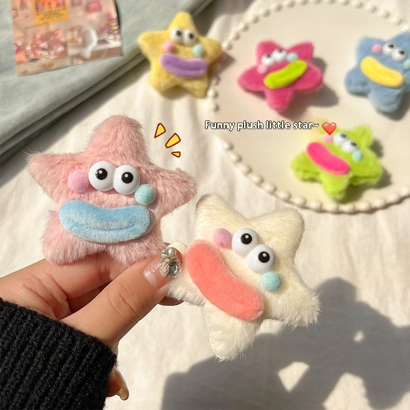 Girly Heart Plush Duckbill Clip - Cindi Book