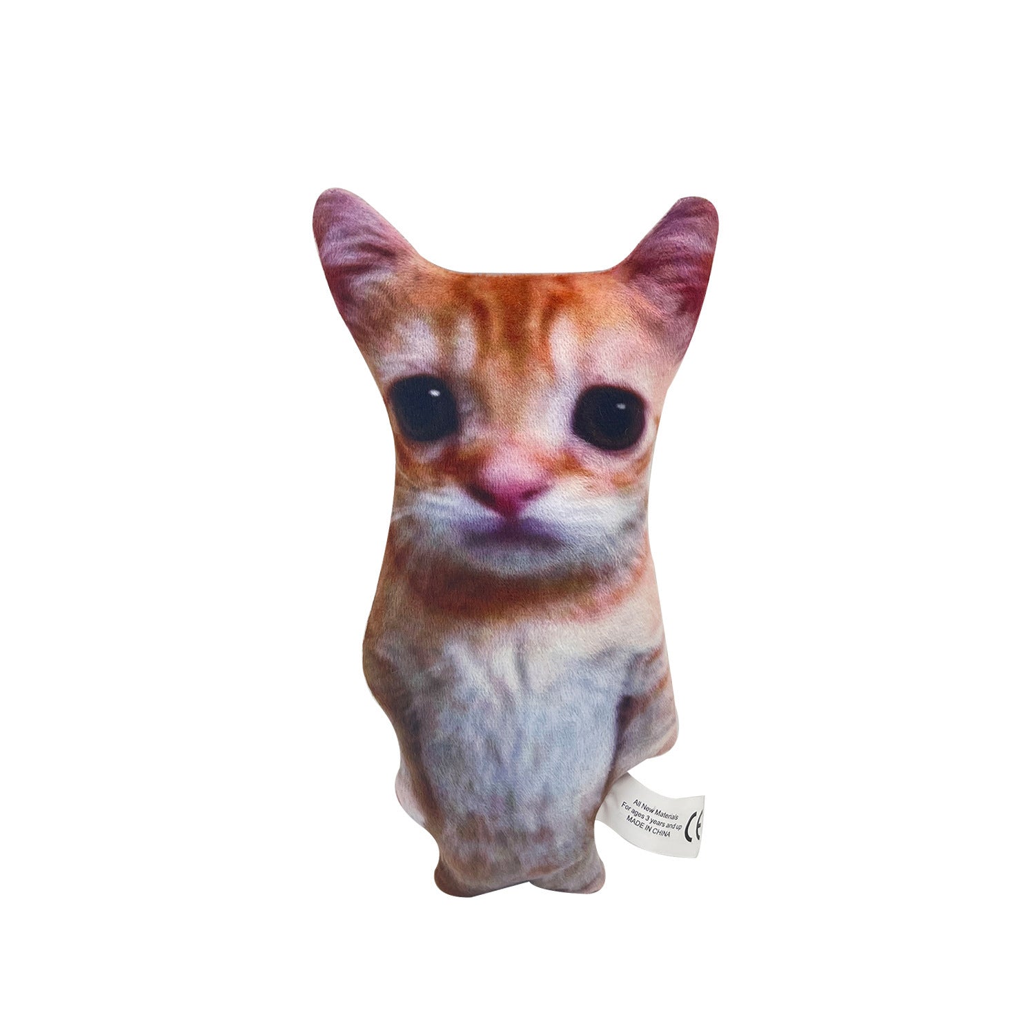 Simulation Internet Celebrity Paper Cat Plush Puppet and Doll