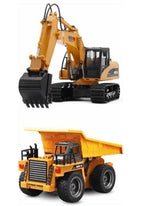 Channel remote control excavator alloy version 2.4G wireless remote control vehicle engineering vehicle excavator children's toys - Cindi Book