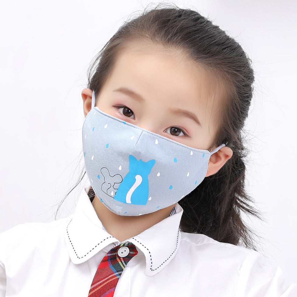 Kid Carton Cotton Facial Mask Adult Mask - Cindi Book