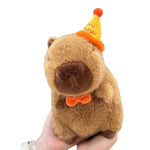 Birthday Hat Capabala Cute Capybara Plush Toy - Cindi Book