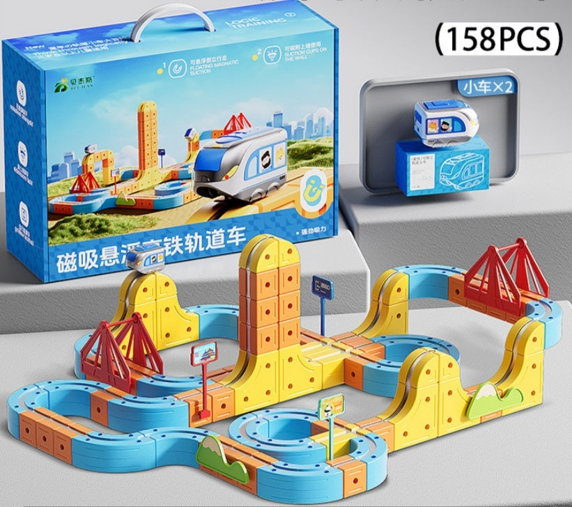 Children's Educational Electric Magnetic High-speed Rail Track Assembling Toys - Cindi Book