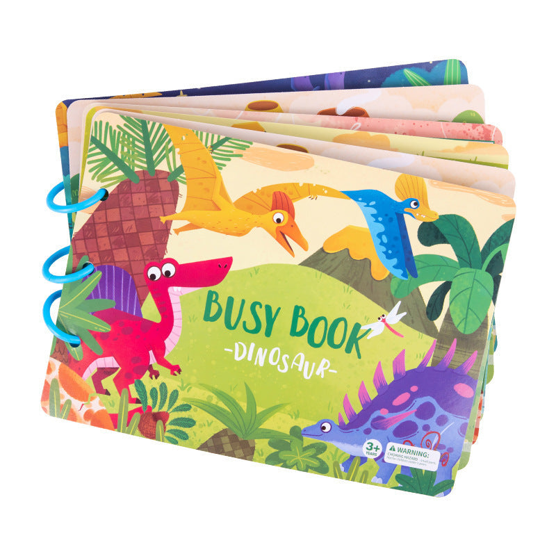 Children's Enlightenment Animal Sticker Book Puzzle Educational Toys Baby Montessori Early Education - Cindi Book