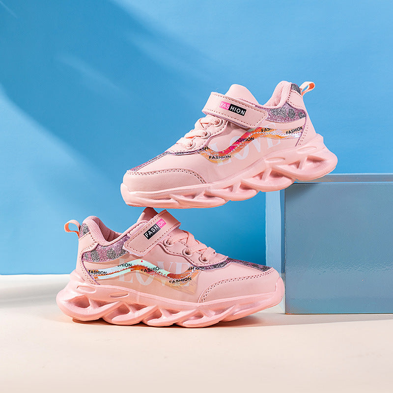 Korean Style Trendy Shoes Girls  Girls Shoes Children's Sports Shoes - Cindi Book