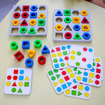 Geometric Pairing Blocks Leisure Board Game Toys - Cindi Book