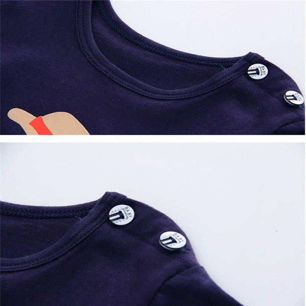 Cartoon Clothing Baby Boy Summer Clothes T-shirt Baby Girl Casual Clothing Sets - Cindi Book