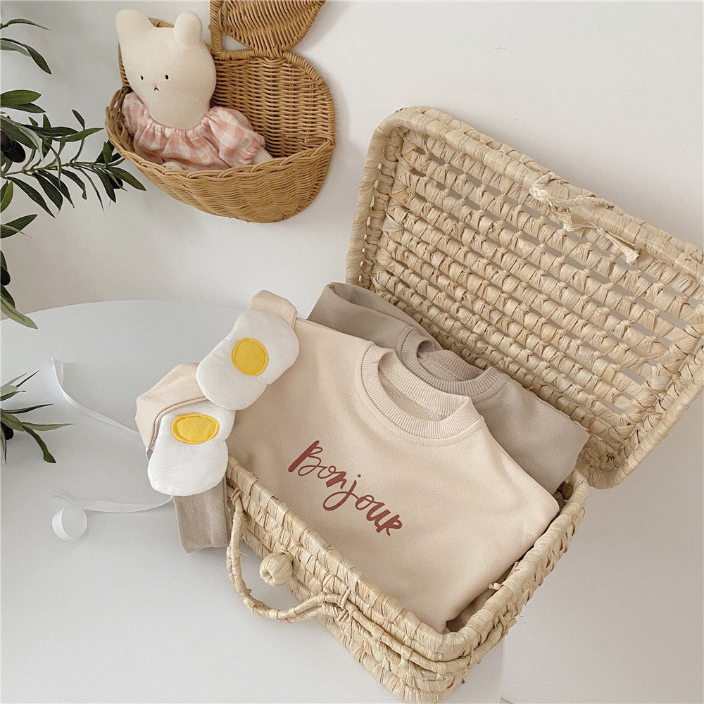 Baby Cute Poached Egg One-Piece Set