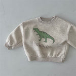 New Children's Cute Dinosaur Fleece Soft Pullover Sweater - Cindi Book