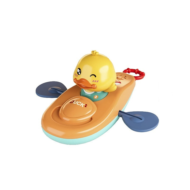Baby Yellow Duck Playing In The Water Toy Kayaking - Cindi Book