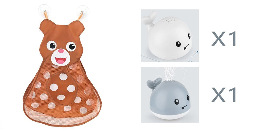 New Baby Bathroom Bath Electric Induction Whale Spray Small Toy - Cindi Book