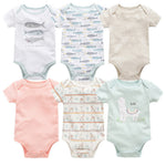 6-piece baby jumpsuit new short-sleeved baby clothes - Cindi Book