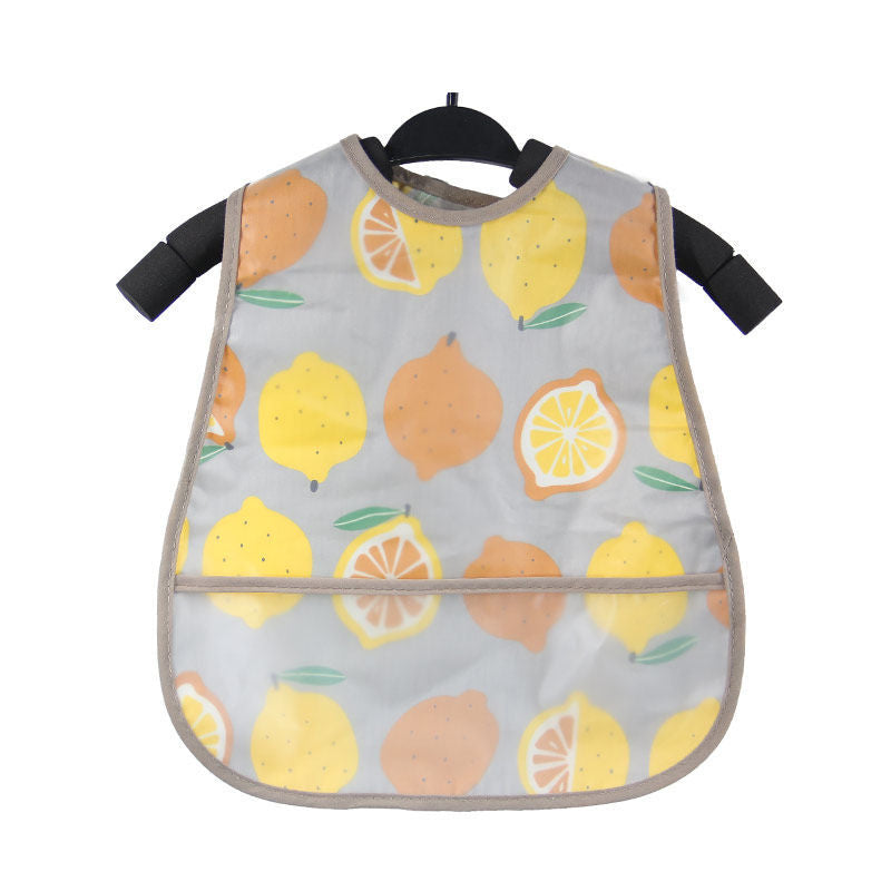 Baby eating bib girl baby waterproof children male painting apron - Cindi Book