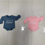 Embroidered Letters Long-sleeve Jumpsuit - Cindi Book