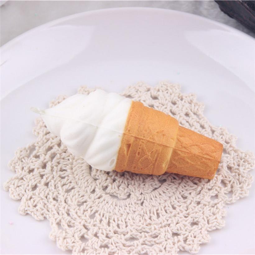 Slow rebound simulation ice cream small torch sweet pendant decompression toy squeezing music - Cindi Book