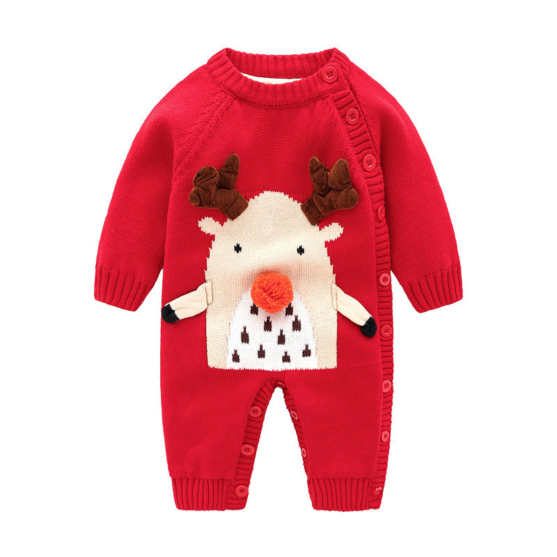 Newborn Baby Clothes Baby Crawling Clothes Thickening Out Baby Harness - Cindi Book