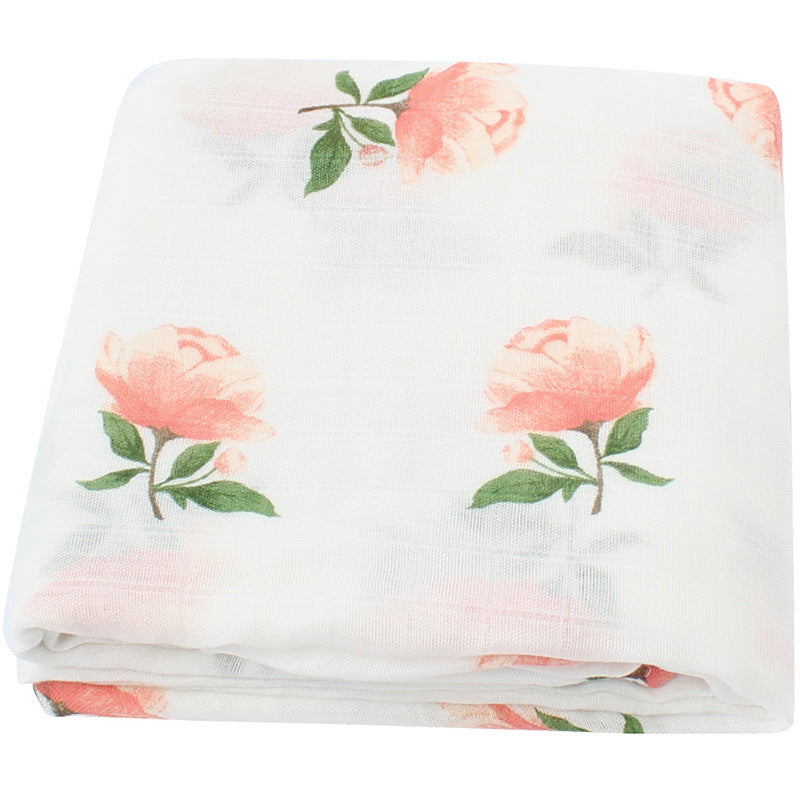 Organic cotton cloth baby swaddled baby blanket - Cindi Book