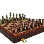 Chess Premium Gift Box Metal Bronze Children's Folding - Cindi Book
