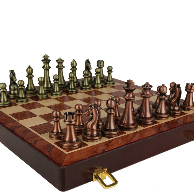 Chess Premium Gift Box Metal Bronze Children's Folding - Cindi Book