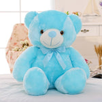 Creative Light Up LED Teddy Bear Stuffed Animals Plush Toy Colorful Glowing Christmas Gift For Kids Pillow - Cindi Book