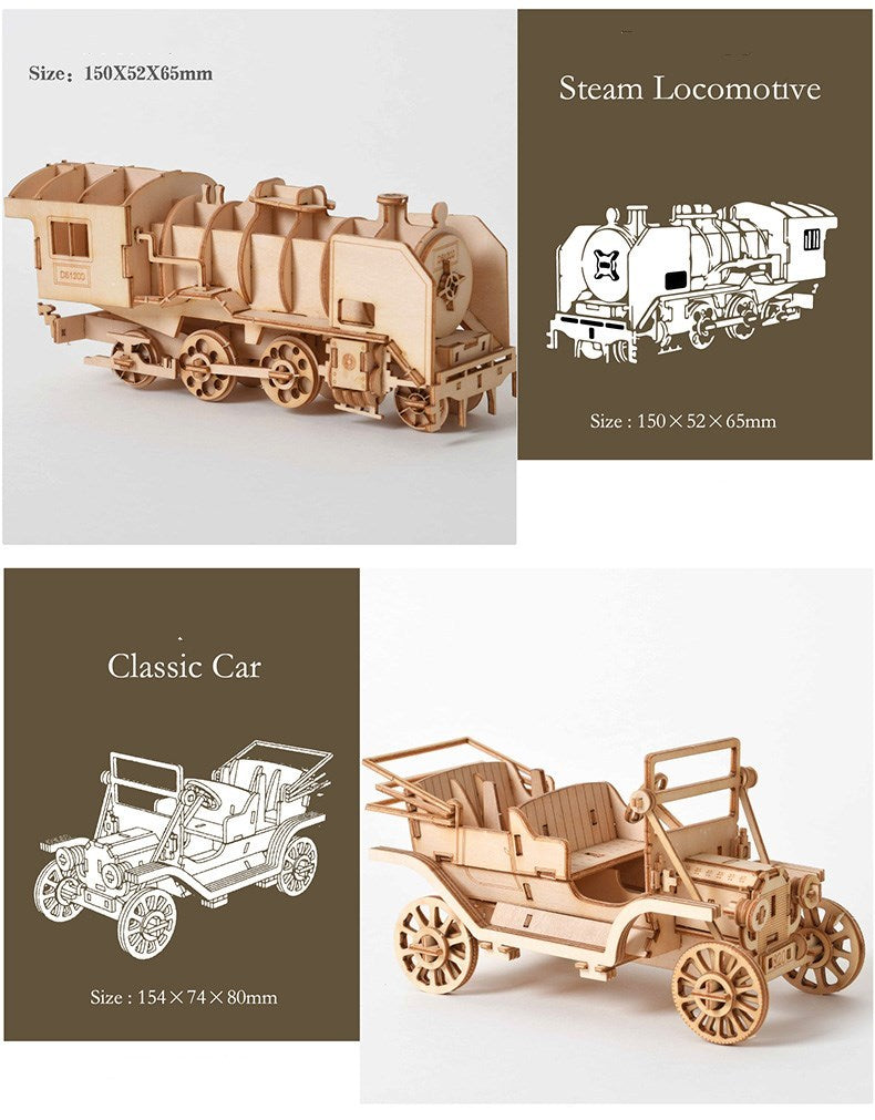 Creative Gift DIY Wooden Assembly Model Making - Cindi Book